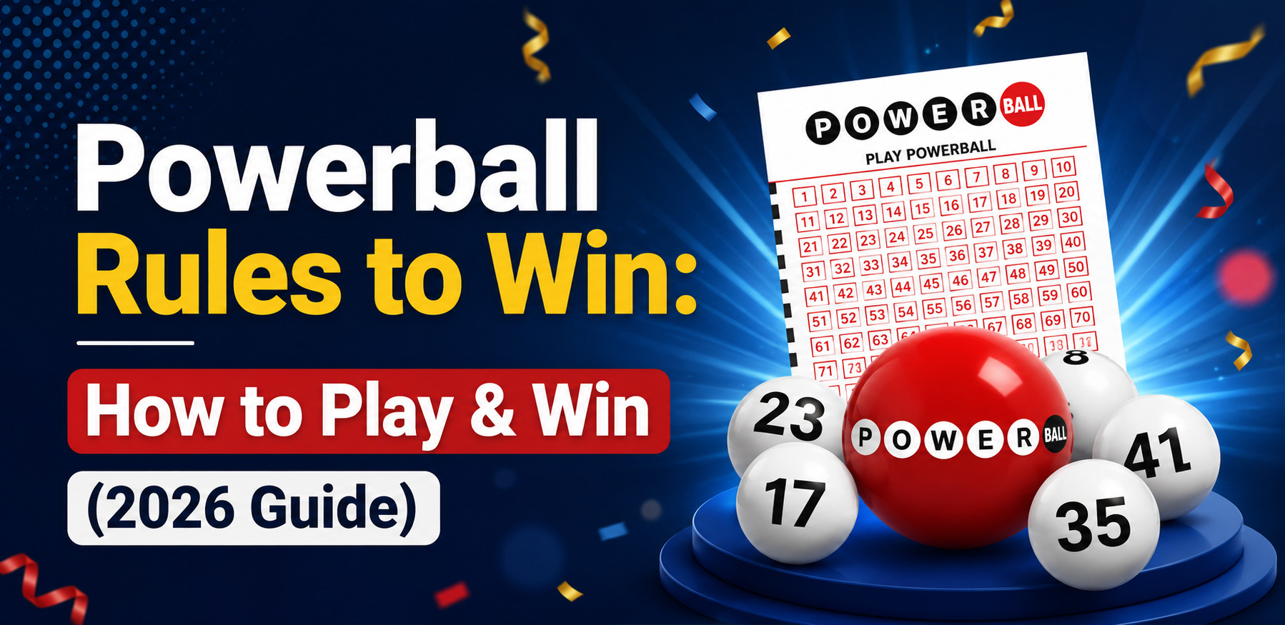 powerball rules to win
